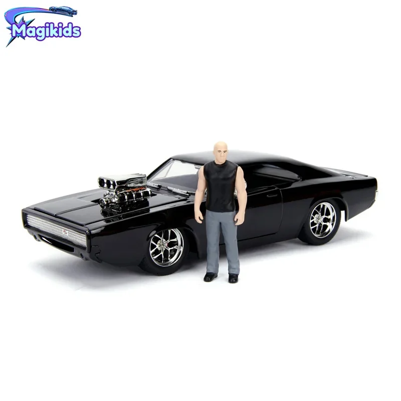 

1:24 Dom & 1970 Dodge Charger R/T High Simulation Diecast Car Metal Alloy Model Car Toy for Children Gift Collection J3