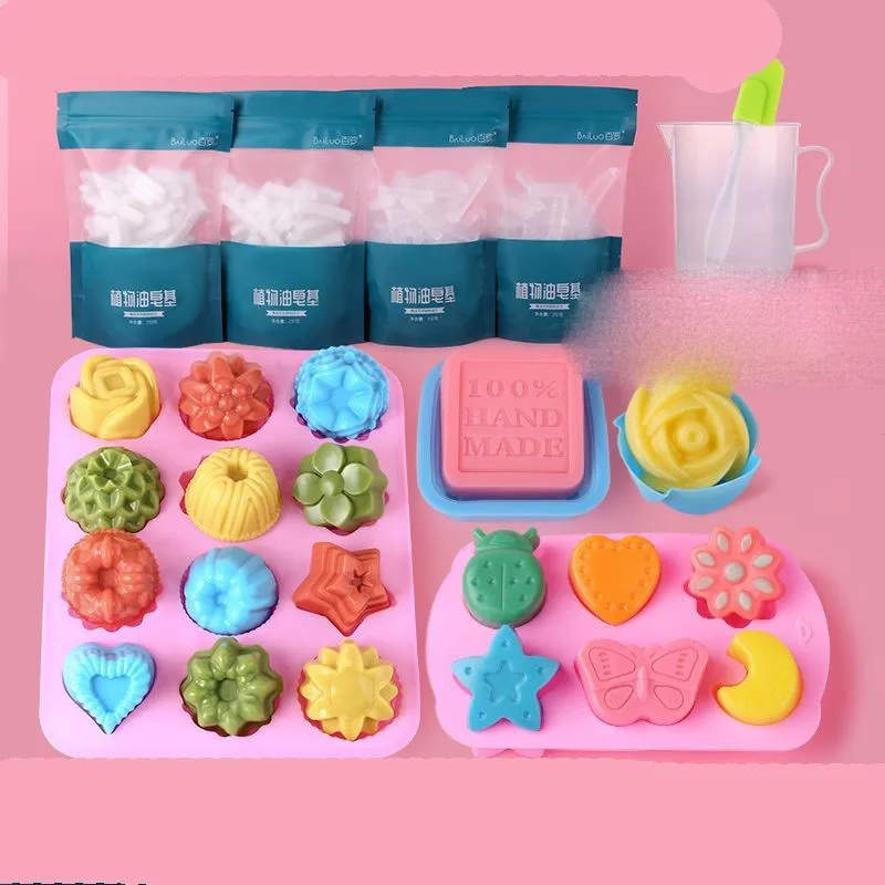DIY Handmade Soap Material Pack Home Soap Mold Making Tool Soap Base Material Creative Multi-function Soap Making Tool Set LF317
