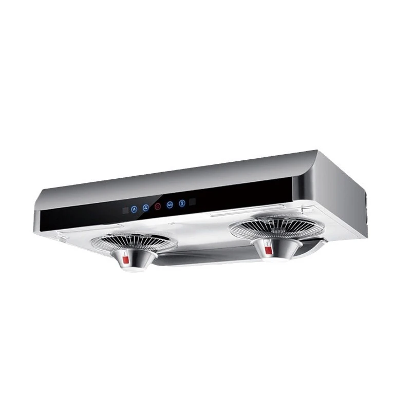 White Ultra-thin Top Suction Dual Motor Small Chinese Kitchen Range Hood