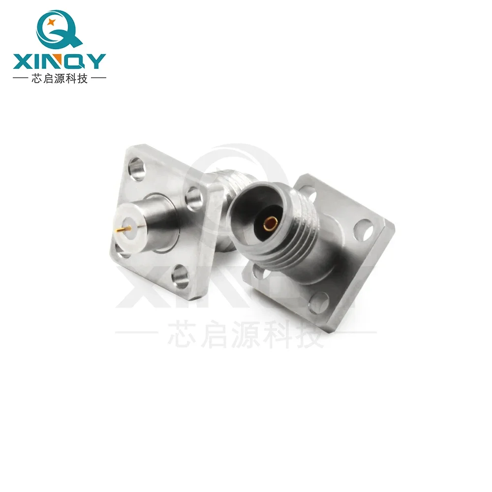 

Millimeter Wave RF Connector 40G Stainless Steel Metal Wall 2.92-KFD Female Seat Four Hole Flange Fixation