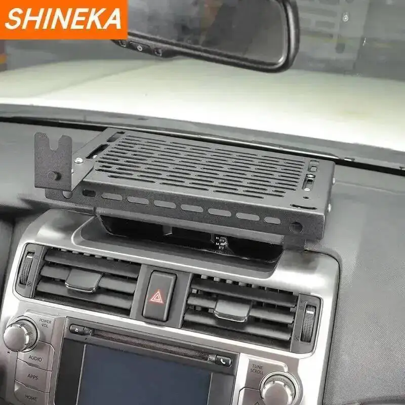 SHINEKA 자동차 다기능 센터 콘솔 확장 브래킷 인터폰 보관 선반 액세서리 4Runner 2010-2023에 적합