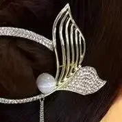 Clip per capelli con nappa a coda di pesce grande, forcina orizzontale, fissatore a clip con una sola parola, strumento per lo styling dei capelli sul retro della testa - immagine 3