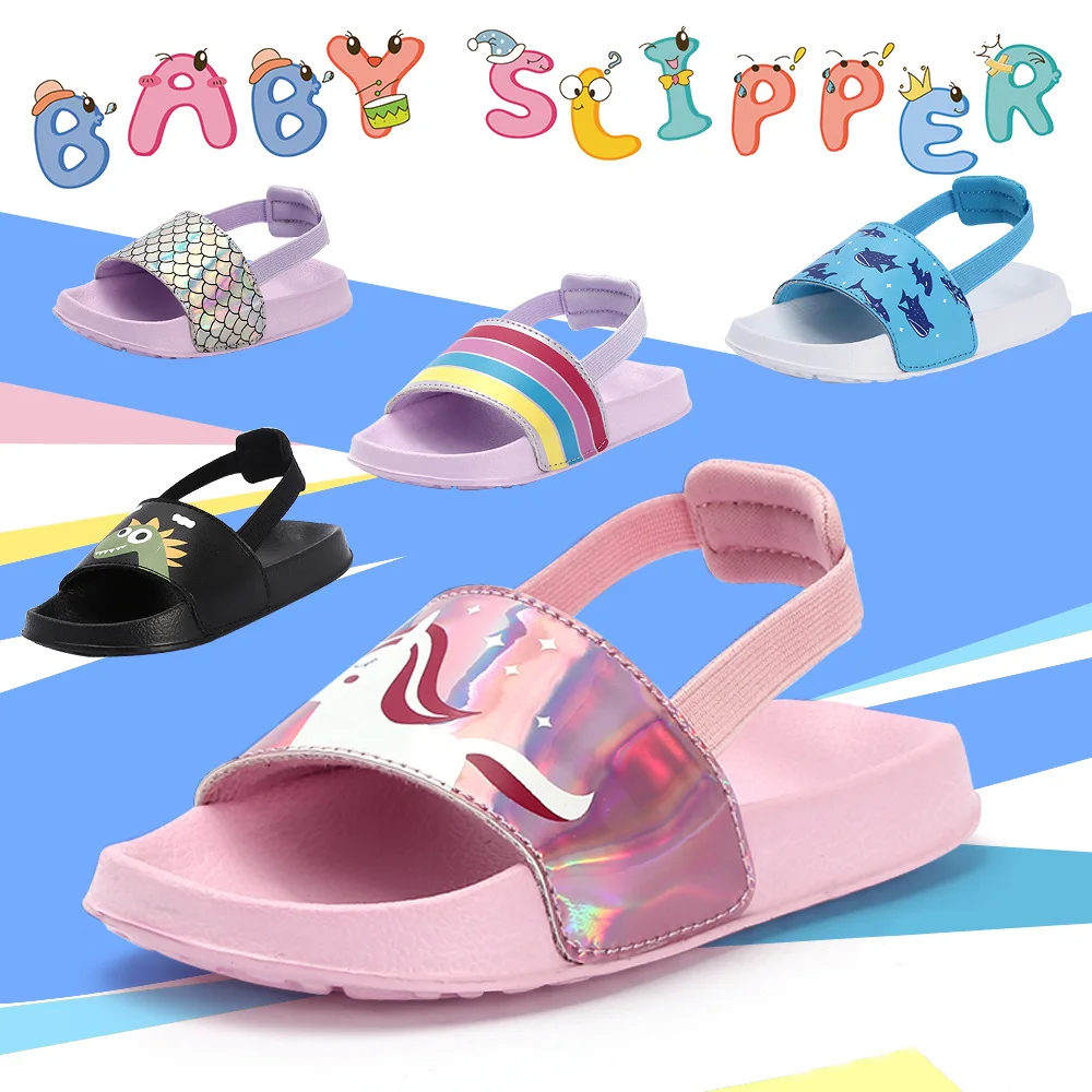 

Kids Sandals Boys Girls Slipper Children Beach Summer Open Toe Baby Non-slip Children Lightweight Water Shoes Toddler Sandals
