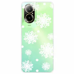 Transparent Cute Soft Silicone TPU Phone Case with Clear Bumpers for Realme C67 4G (45)