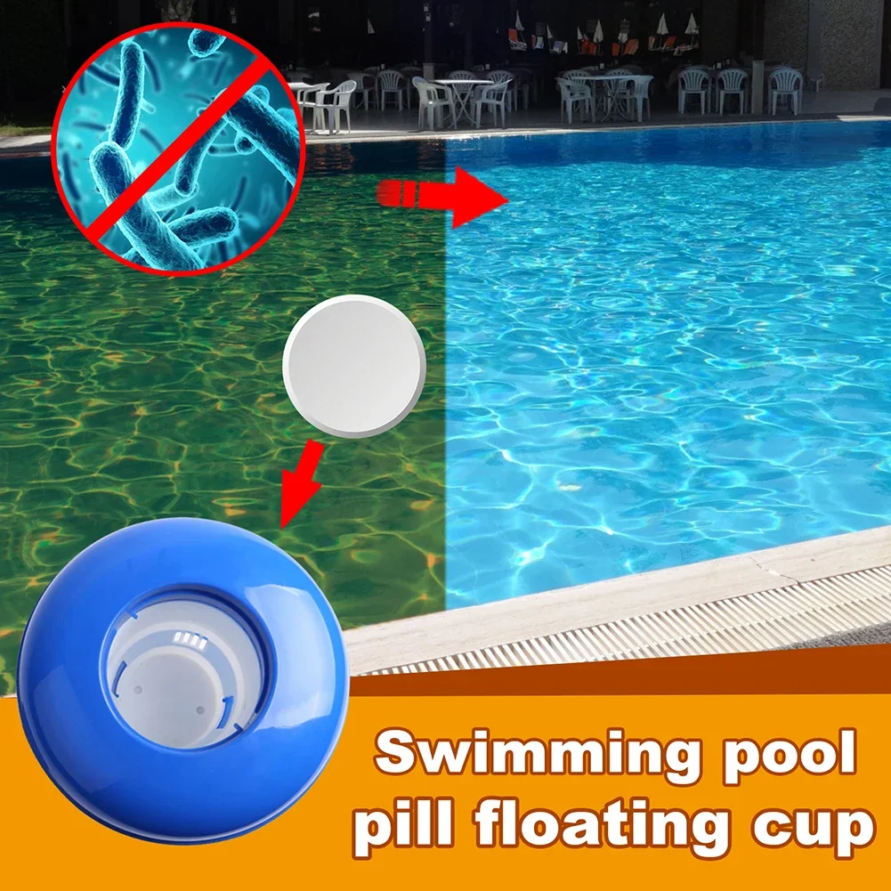 Chlorine dispenser 1-5pcs Floating Swimming Pool Chlorine Tablet Automatic Dispenser Pool Floating Dispenser Outdoor Cleaning Supplies