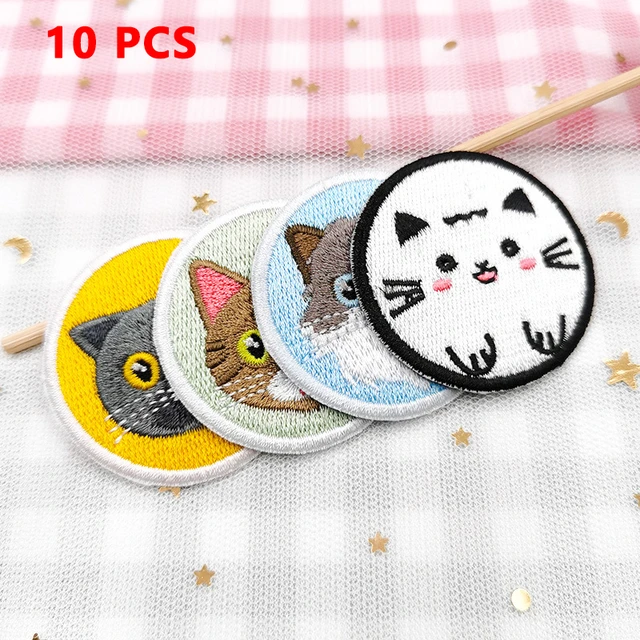 Cute Cats Embroidered Stickers Graphic by Digital Xpress