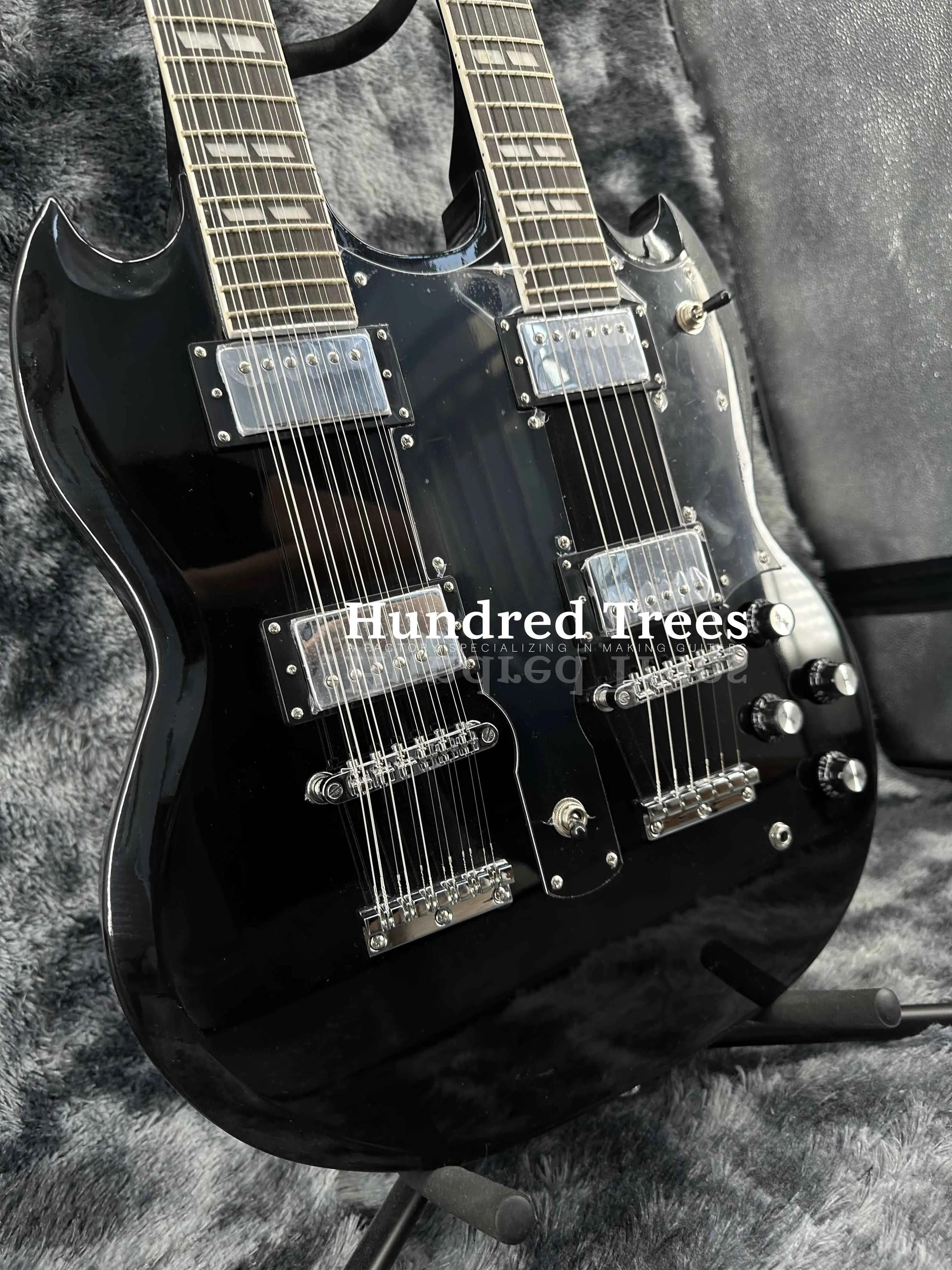 SG レリックとは？AliExpressで人気のSG Black Double Neckギターを 