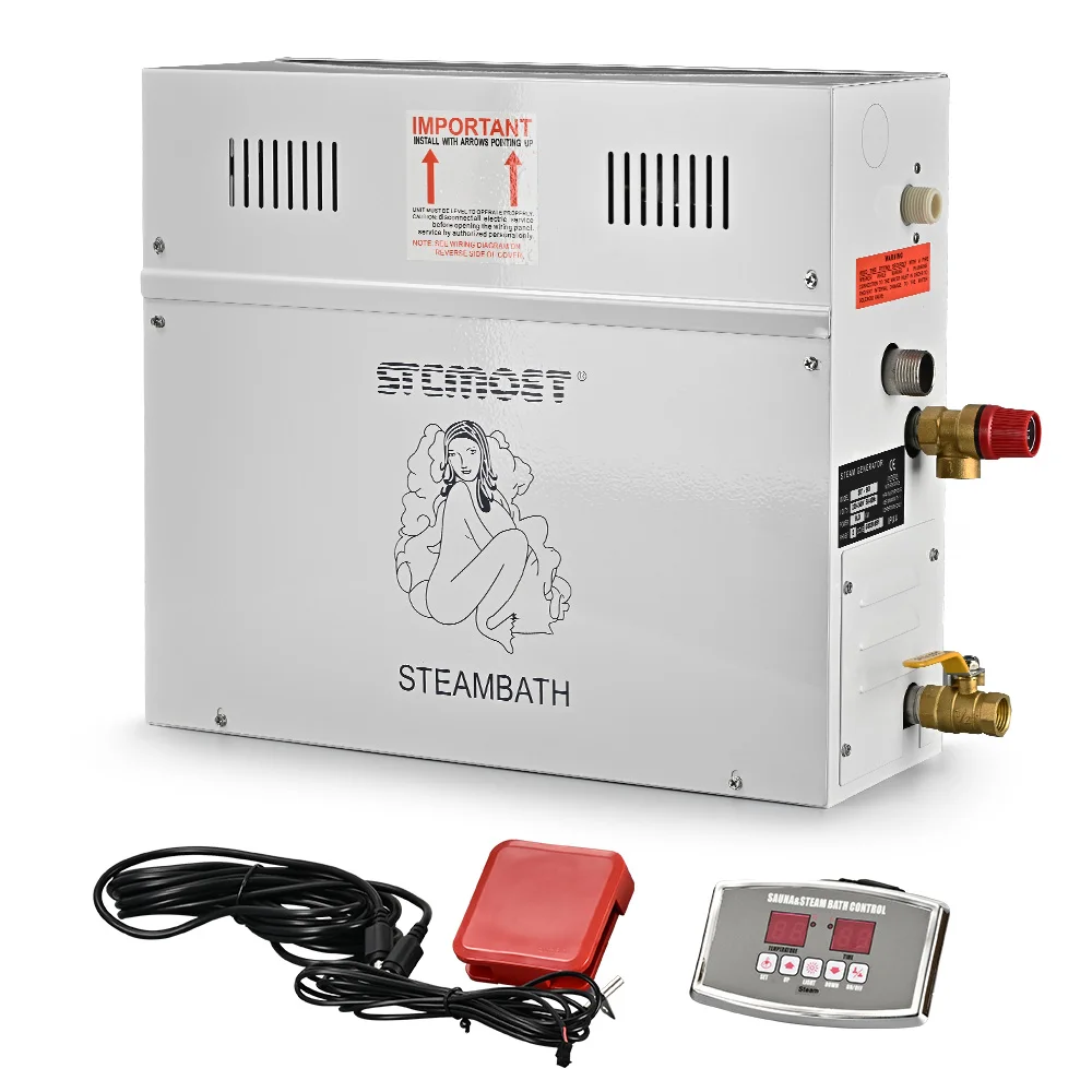 

6KW 220V Steam Generator for Sauna Bath Home SPA Shower with ST-135M Controller Long Service Life Durable CE Certificated