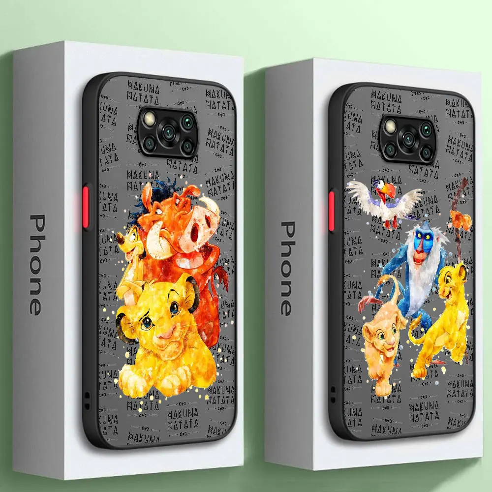 Custodia Per Telefono Per Xiaomi Poco X5 Pro5G C40 13 11 X3 Nfc X4 9Tpro 11 Lite 5G M5 9A X3 Cover Soft Fundas Disney Lion King Cute Simba
