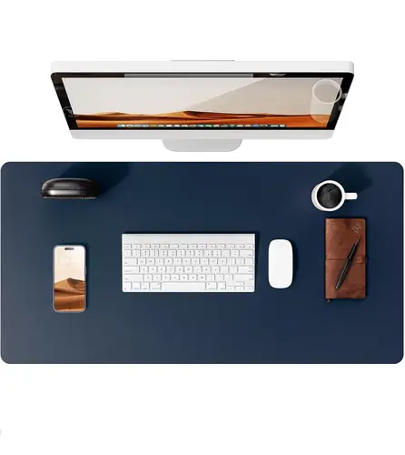 Large Mouse Pad,Office Desk Mat, Leather Desk Pad Protector, Non-Slip PU Leather Desk Blotter, Laptop Desk Pad - Image 9