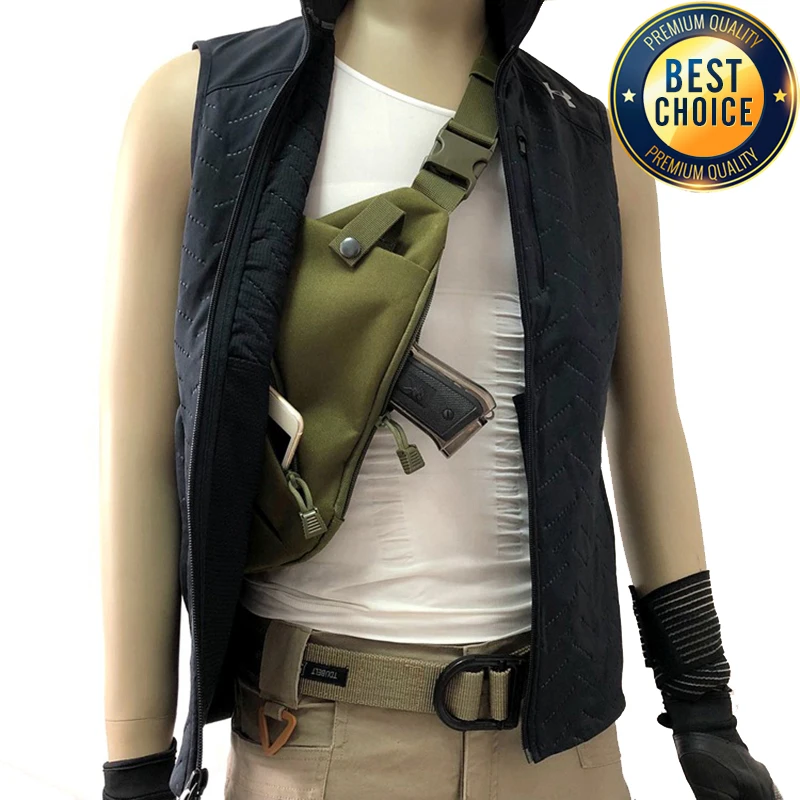 Nylon Anti Theft Crossbody Bag for Men Travel Hiking