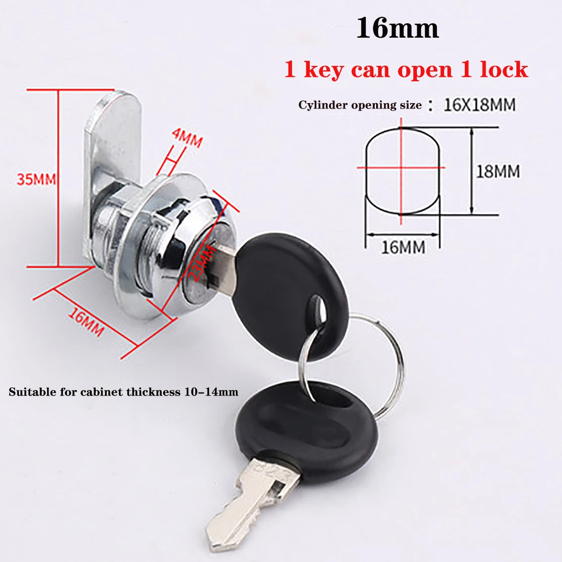 Same Key Drawer Locks With 2 Keys Lock Furniture Hardware Door