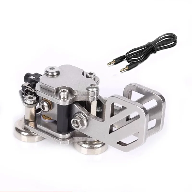 Mini CW Morse Key Double Paddle Code Keyer in Aluminium Alloy for Practise Beginner CW Telegraph Shortwave Radio