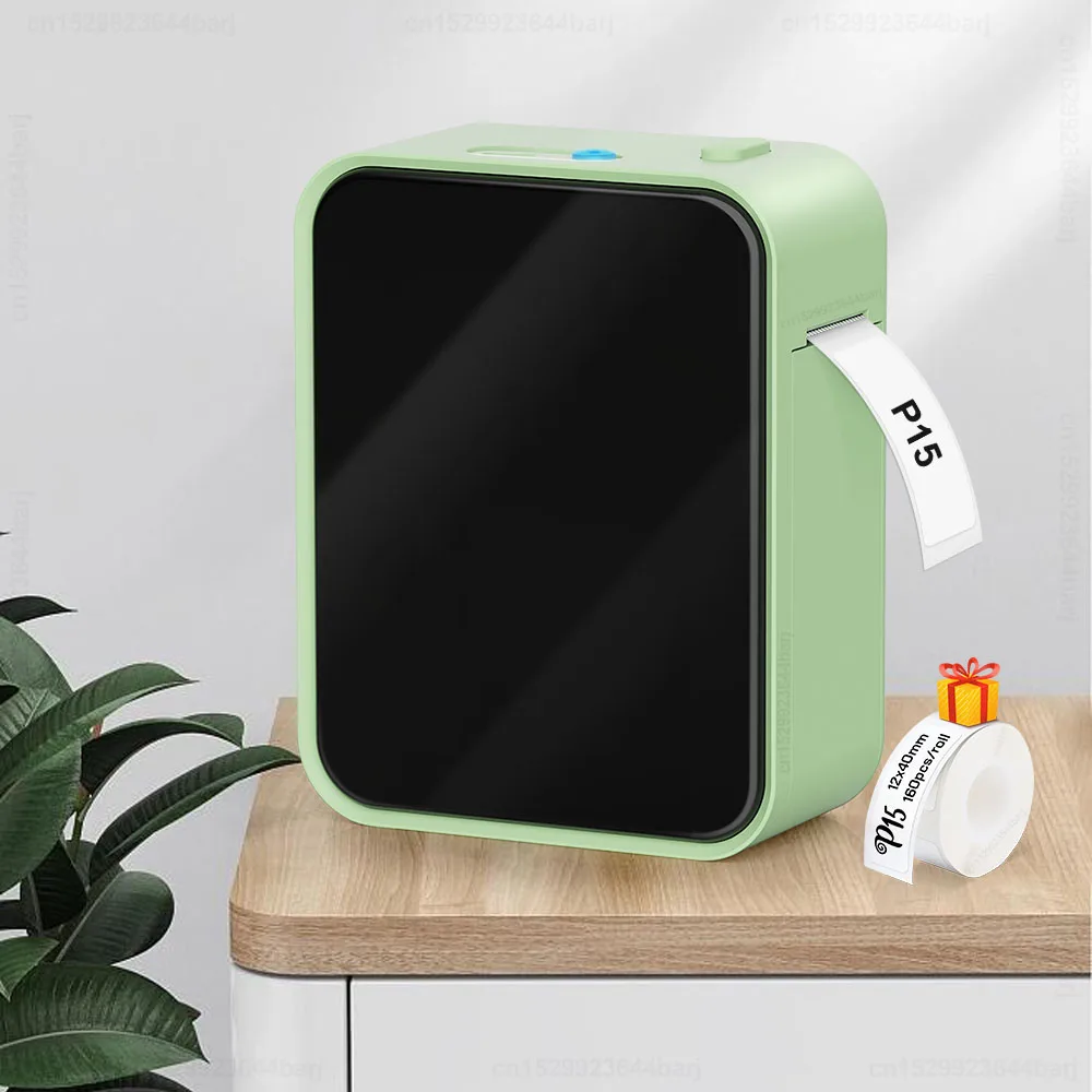 Fabricante de Etiquetas Térmica sem Fio Portátil Impressora Bluetooth P15 Papel Auto-adesivo P15