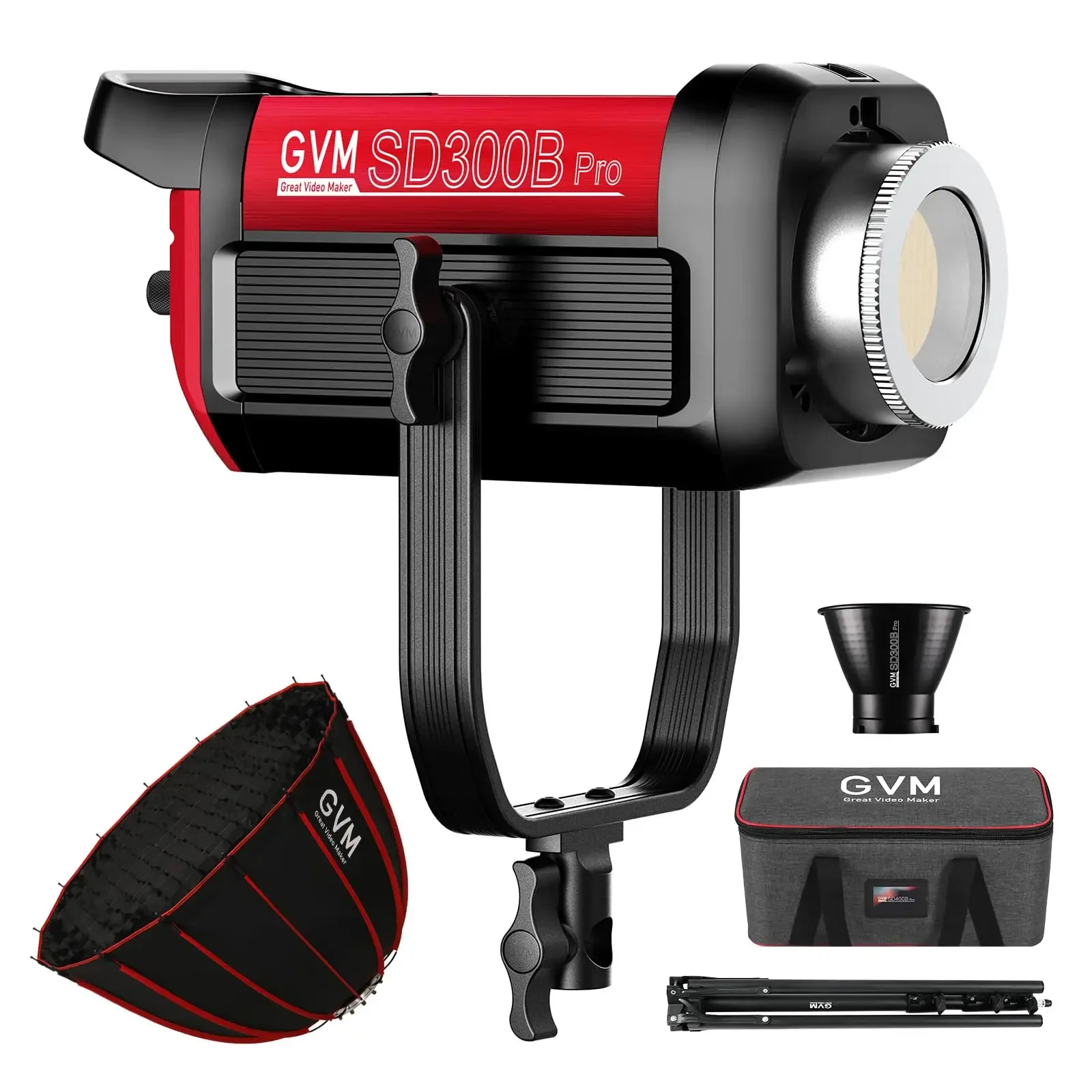 

GVM SD300B Видео Освещение 300 Вт студийное освещение с Bowens Mount Softbox 2700K ~ 6800K CRI 97 + непрерывное освещение для фотографии