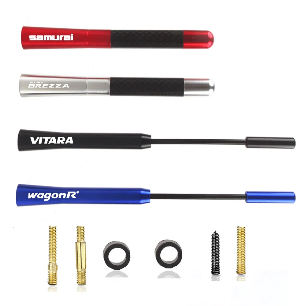 Nuova Antenna Auto 17 Cm Auto Radio In Fibra Di Carbonio Per Auto Aerea Accessori Per Suzuki Swift + Sx4 Twin Verona Grand Vitara Wagon R + Xl7