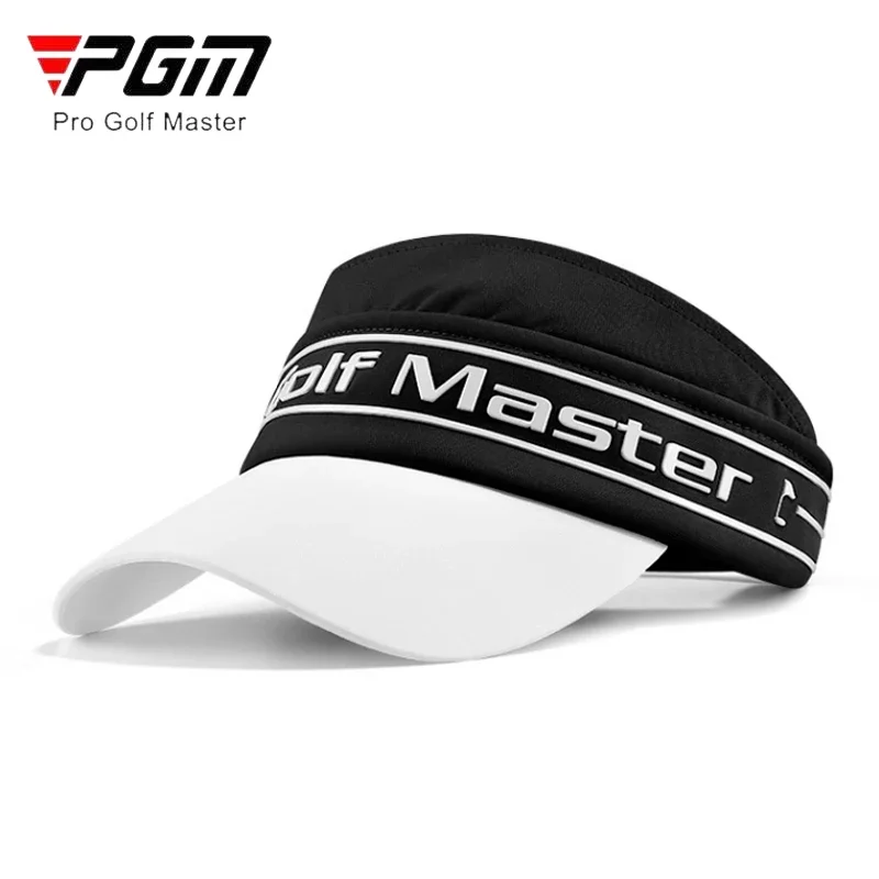 PGM Women Sunscreen Golf Cap Ladies Breathable Empty Top Sun Hat Women Adjustable Sweat-absorption Visor Printing Baseball Caps