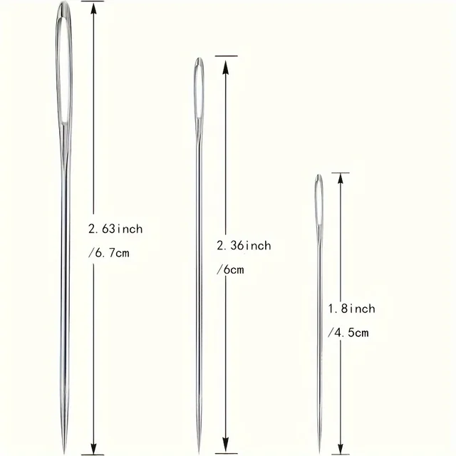 15PCS Large Eye Needles 3