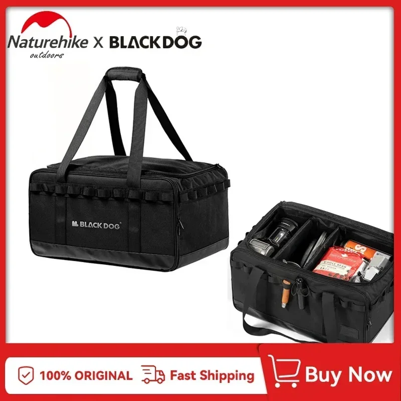 BLACKDOG 야외 여행 정리함, 옥스포드 천 캠핑 장비, 조절식 파티션, 방수 보관 가방, 대형 가방, 300D