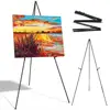 Display Stand Adjustable Height Anti-slip Solid Collapsible Fixed Poster Metal Wedding Sign White Easel Stand The Party 5