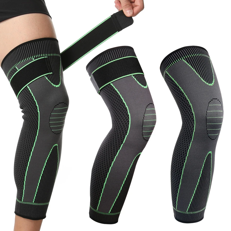 

WOSWEIR 1Piece Sports Kneepad Men Pressurized Elastic Knee Pads Support Fitness Gear Basketball Volleyball Brace Protector