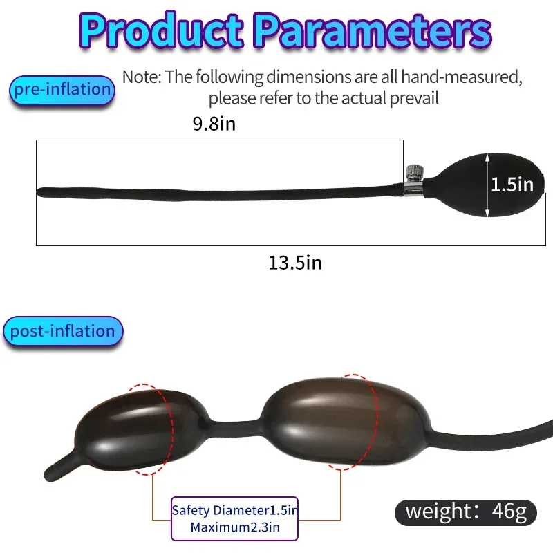 Inflatable Urethra Catheter Penis Sounding Plug Male Inflated Urethra Plug Penis Stimulator Catheter Play Urethral Rod Sex Toys