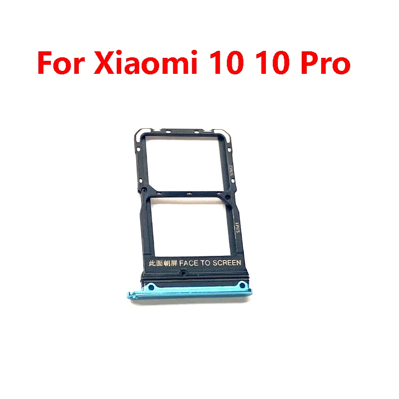 Sim Tray Holder For Xiaomi Mi 10 10T Pro Lite SIM Card Tray Slot Holder Adapter Socket Repair Parts