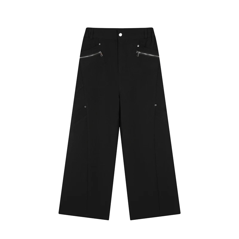 LUZHEN Korean Luxury Suit Pants Spring New Trend Men's Fashionable Splice Zipper Niche Design Casual Baggy Treousers 2adc7b