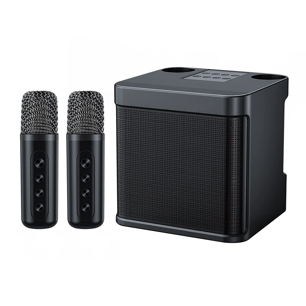 

Караоке-машина с 2 беспроводными микрофонами, портативный бумбокс, AUX, TF-карта, U-диск, Playerfor Outdoor Вечерние