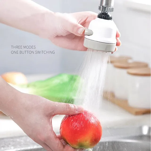 3 Modes Faucet Aerator Moveable Flexible Tap Head Shower Diffuser Rotatable Nozzle Adjustable Booster Faucet Kitchen Accessories 2