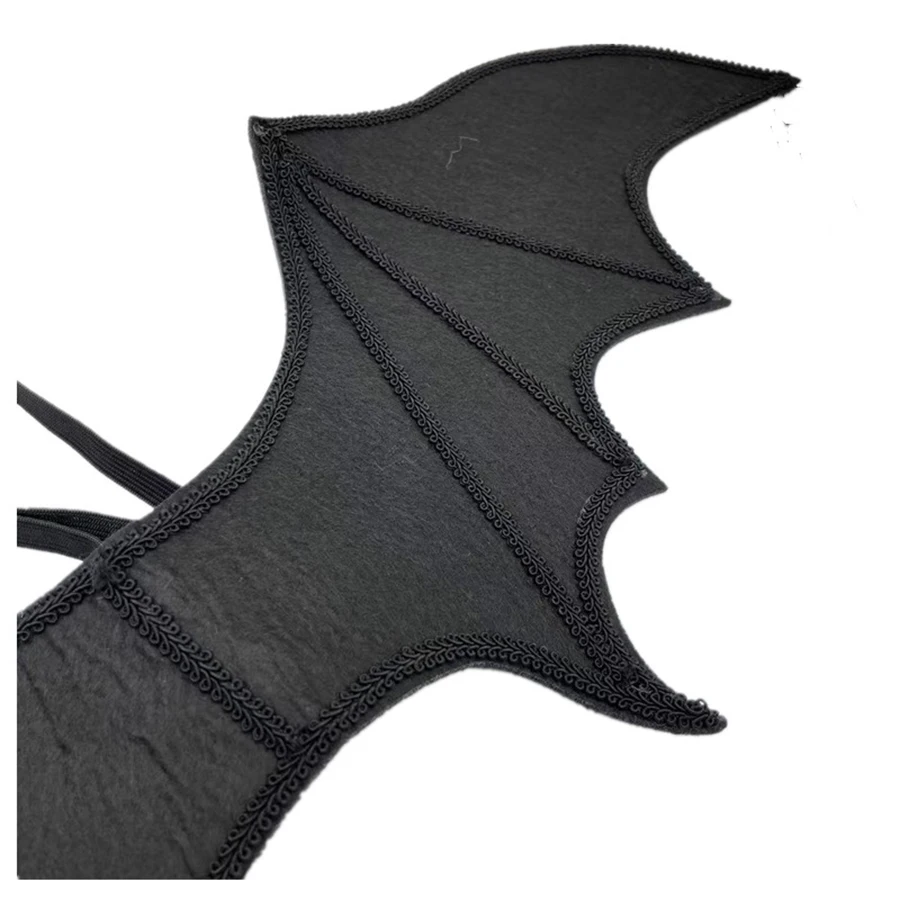 Halloween Bat Wings Demon Handmade Lace Big Bat Harness Wings Show Off The Costume For The Holiday halloween mask props anime cosplay props superhero cosplay props