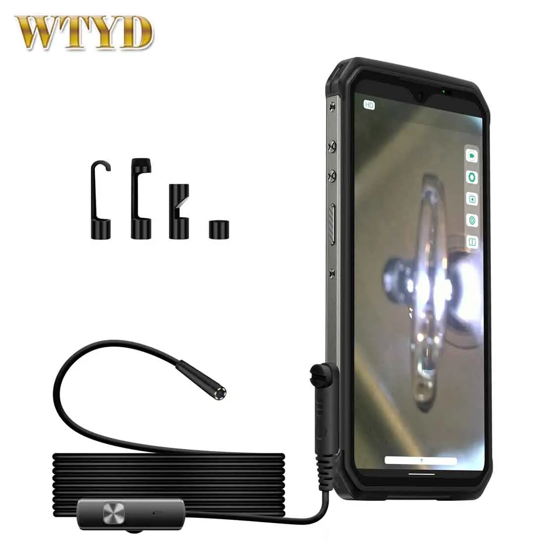 Ulefone Endoscope E1 IP67 Waterproof 3 in 1 Endoscope for Ulefone Power Armor 21 / 19 / 18T / 16 Pro / 13 / Armor Pad