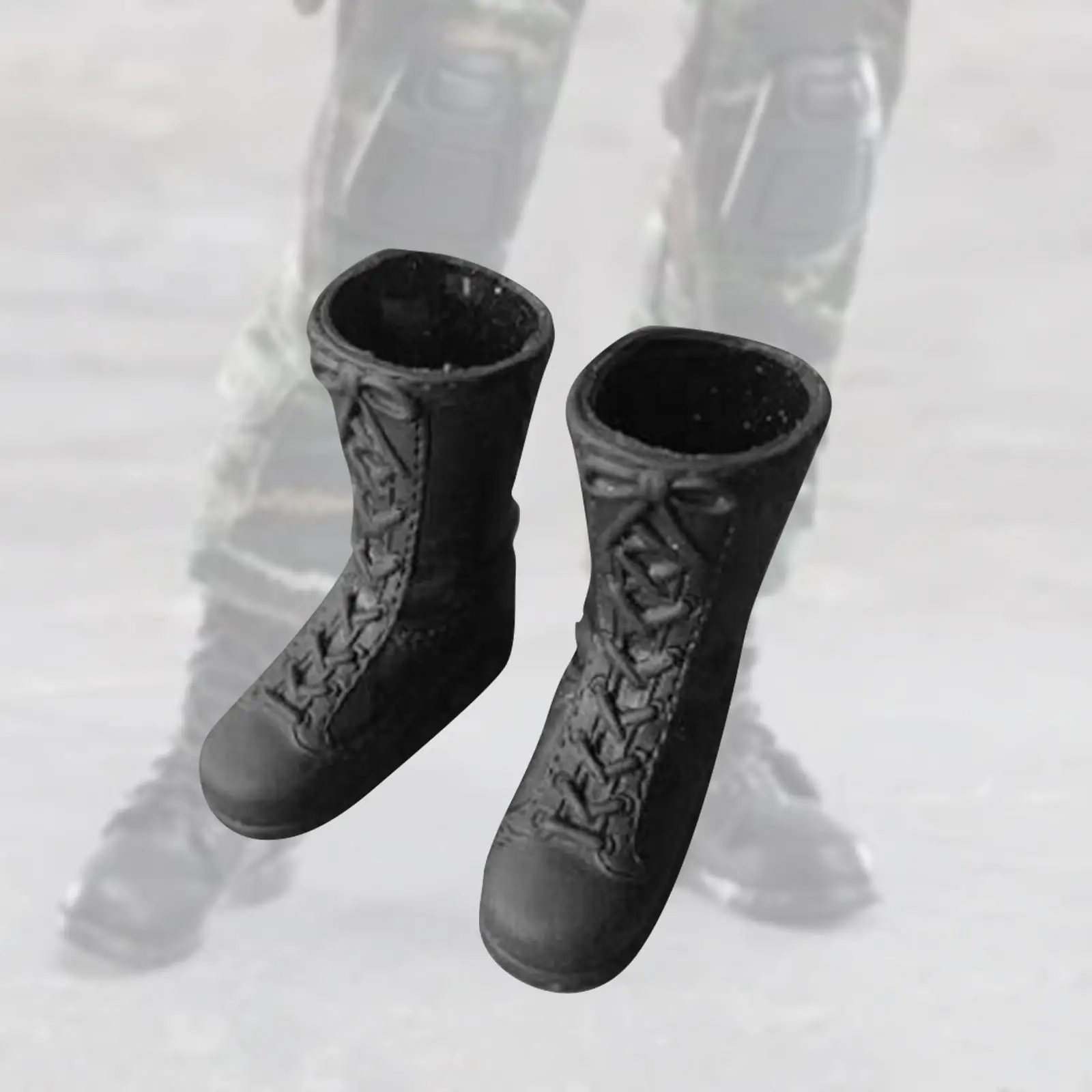 1:6 Scale Women`s Boots Shoes Female Figure Boots Costume, Cosplay Retro Fashion for 12`` inch Female Soldier Action Figures