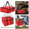 Pizza Carrier Insulated Bag Food Bag Sturdy with Dual Zippers for Pizzerias Multifunctional Reusable Grocery Shopping Bag 1