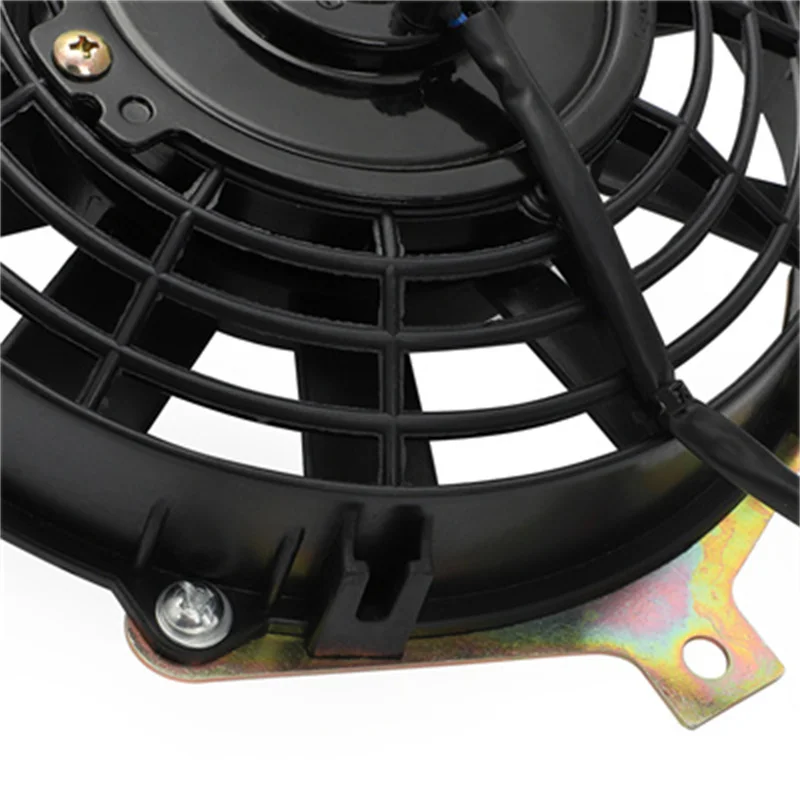 Radiator Cooling Fan fits for Yamaha Grizzly 660 YFM660F 4X4 2002 2003 2004-2008 ATV Quad Oil Cooler Water Radiator Electric
