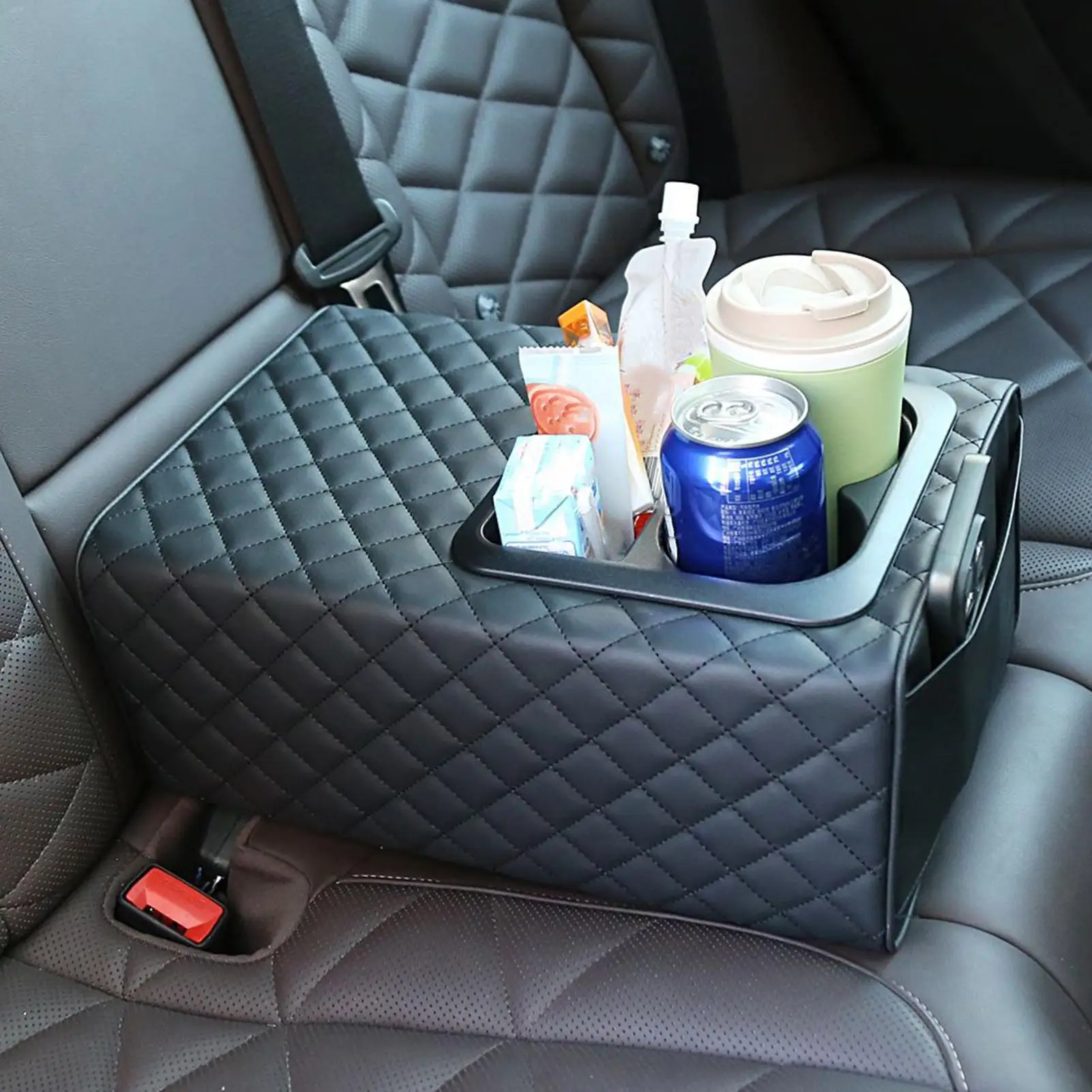 Organizer Universale per Console Auto, Cuscino Portaoggetti Posteriore per Camion, SUV, Viaggi su Strada, Lunghi Tragitti, Gite in Famiglia - Image 3