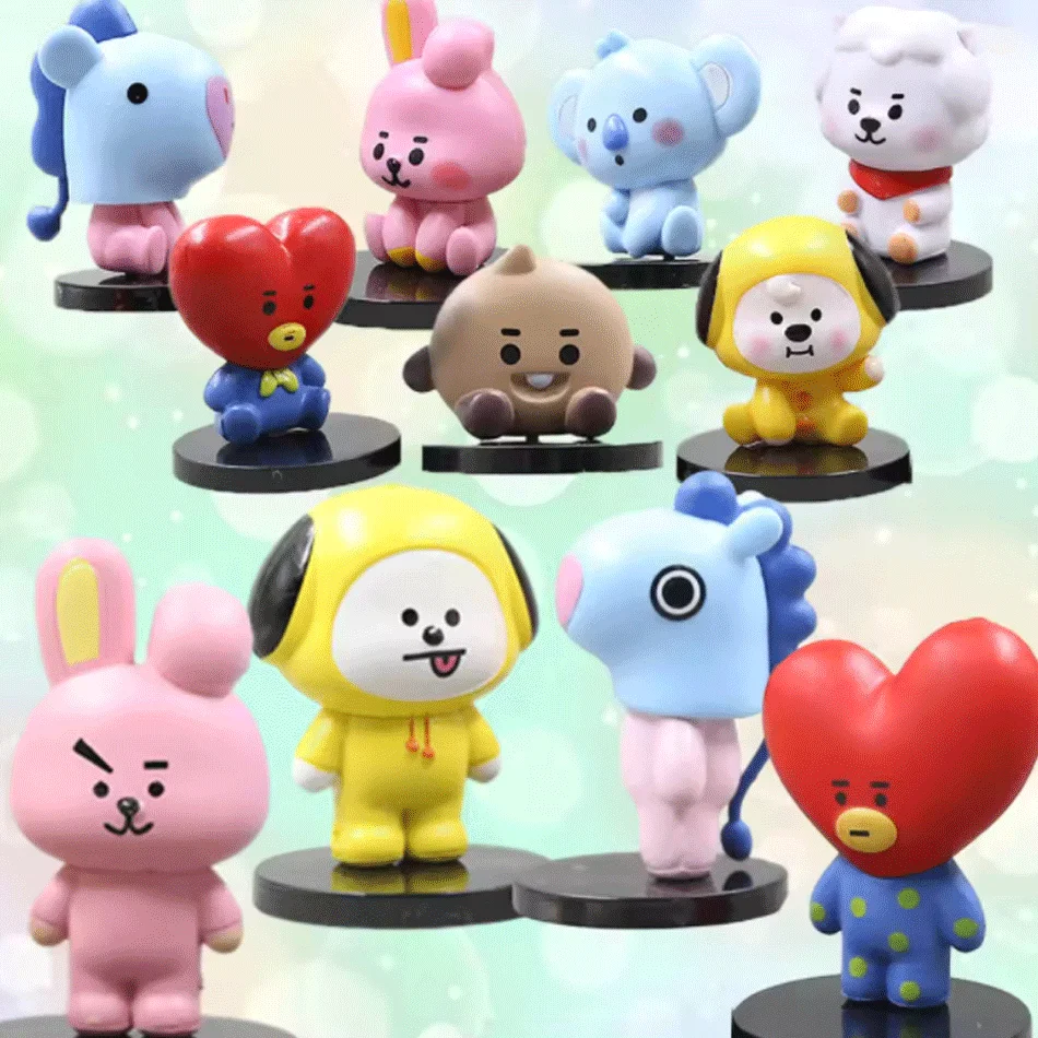 7/14 stücke B/T/21 Funktionale Puppe Tata Chimmy Kreative Ornamente Interaktive Vollen Satz Action Figur Spielzeug Mädchen Urlaub geschenk – Detail 2