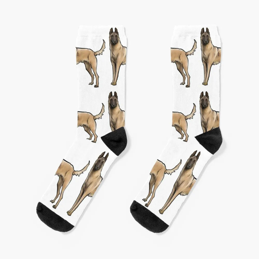 Belgian Malinois Dog Socks Heating Sock Happy Socks belgian shepherd malinois bag cooler warm insulated lunch boxes for women children work school food picnic tote bags