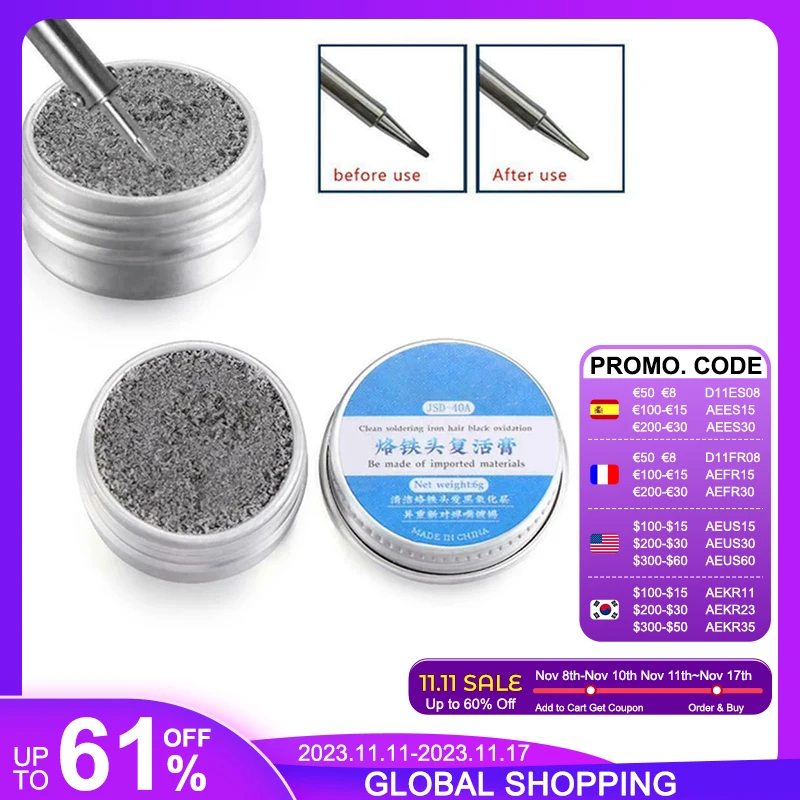 SolderingDetergent6g15gOldSolderIronTipTinnerAndCleanerBest