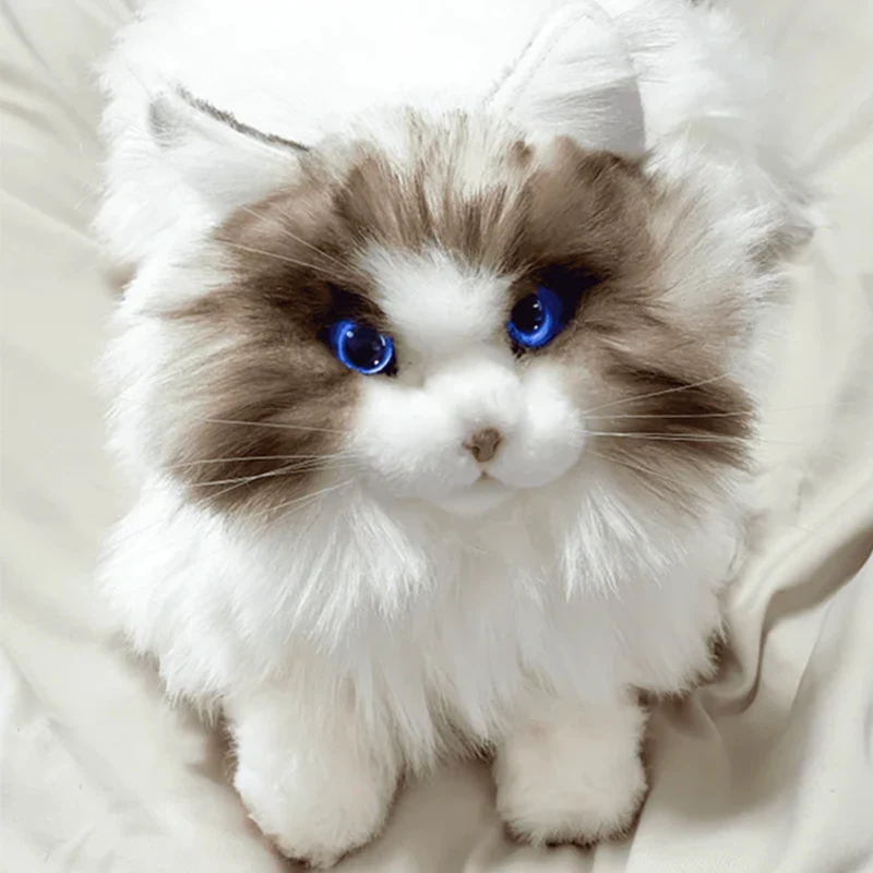 영어 버전 Mita Cat AI 스마트 전자 애완 동물 시뮬레이션 된 음성 제어 로봇 성인 및 어린이 장난감 metaCat 생일 선물