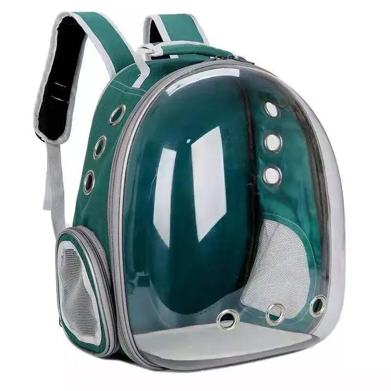 

Multi-functional side-open portable cat travel out pet cat bag transparent panoramic dog backpack