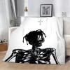 Rapper Travis Scott Cactus Jack Printed Blanket Picnic Blankets Warm Blanket Soft and Comfortable Home Travel Birthday Gift 3