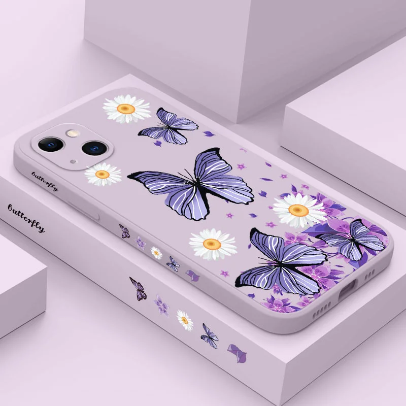 Elegant Purple Butterflies Phone Case Cover