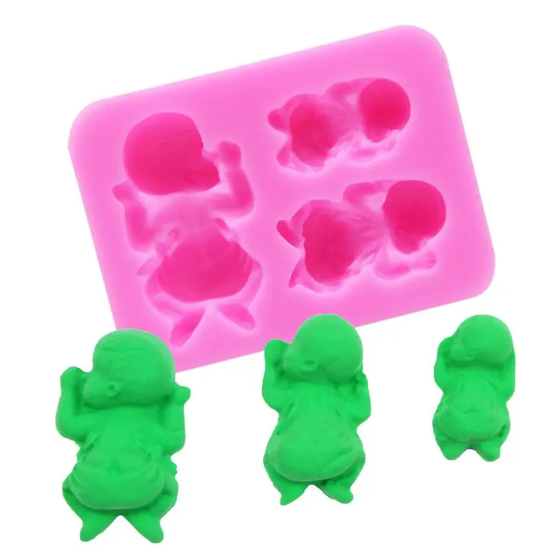

DIY 3D Sleeping Baby Silicone Resin Molds Fondant Molds Chocolate Sugar Cake Decorating Tools Pastry Kitchen Baking Accessories