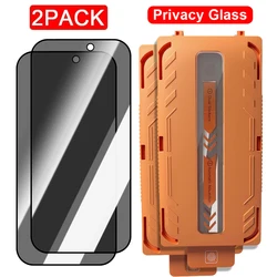 Tempered Glass Privacy Anti - Spy/HD Clear Screen Protector Film with Easy Installation Technology - iPhone 17 Air (Privacy Glass - 2Pack)