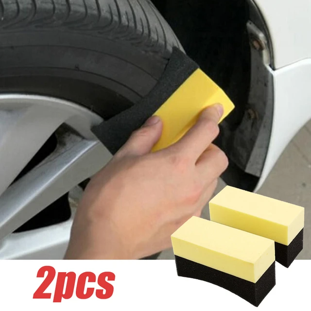 Car Wheel Waxing Sponge Brush High Pressure Cleaner Car Tire - Temu