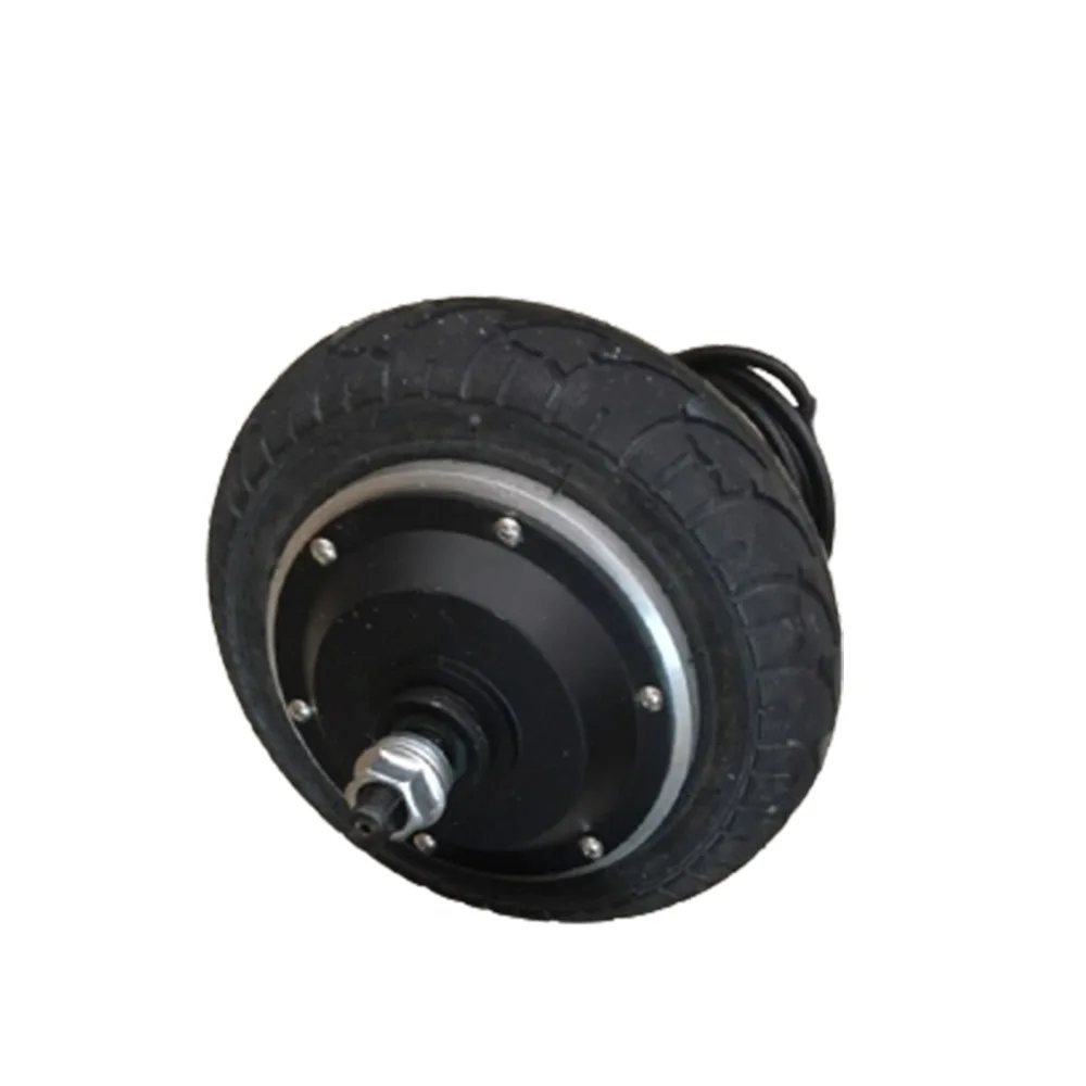 8" BLDC Rubber Wheel Hub Motor Built-in Encoder 24V/36V/48V 250W/400W DC Electric Servo Hub Motor for AGV Robot