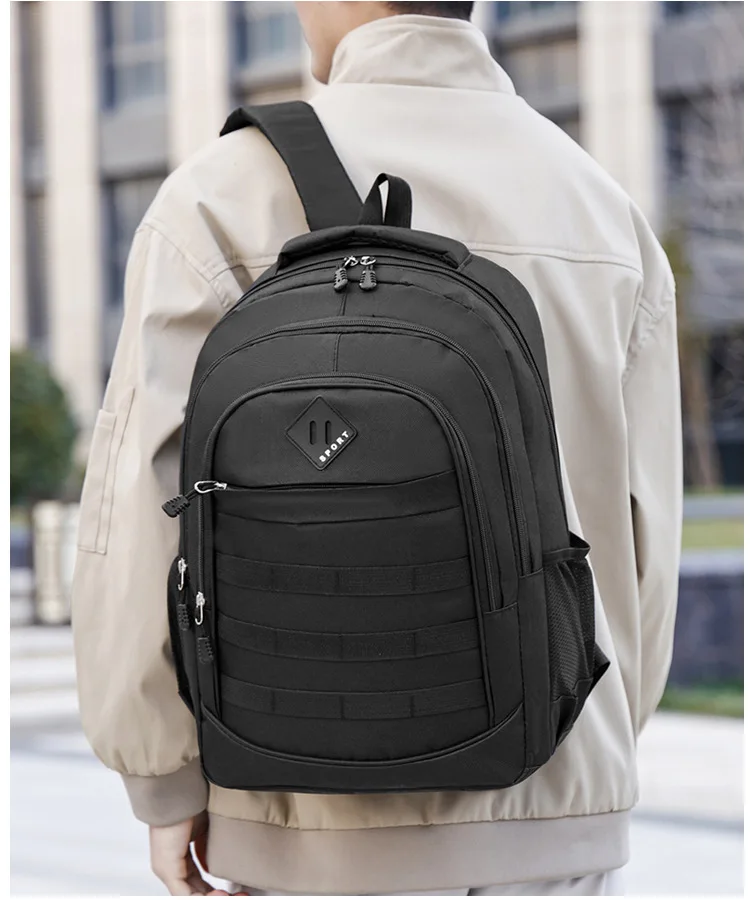 Rucksack Trendy Student Schule Tasche Reise Rucksack Koreanischen Stil Männer Und Frauen Business Casual Verdicken Doppel Schulter Taschen – Detail 18