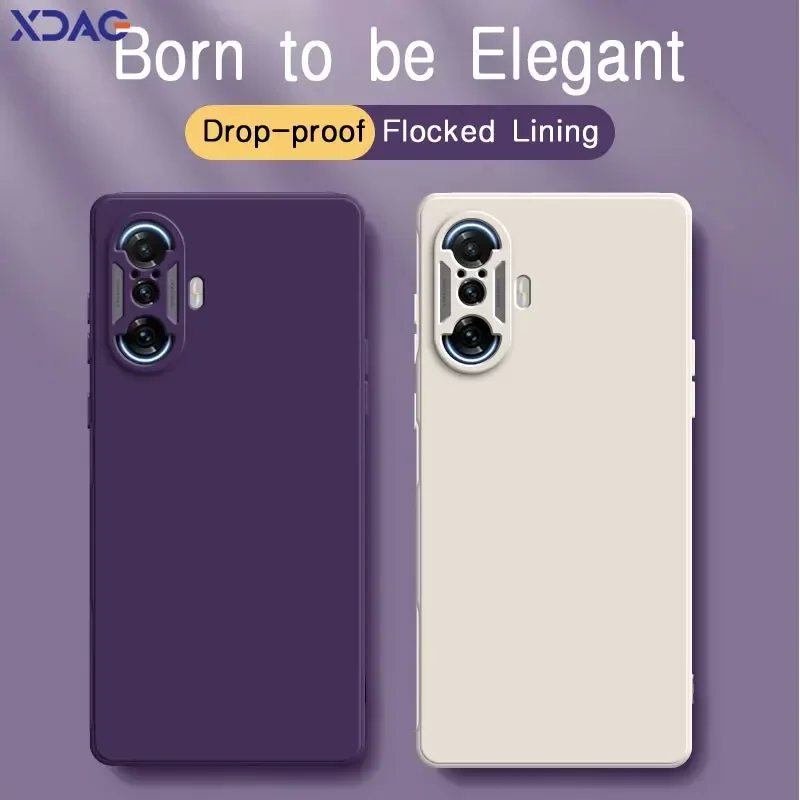 Оригинальный квадратный чехол из жидкого силикона для Xiaomi Redmi K40 K40S Pro Plus Gaming RedmiK40Pro, мягкий полноразмерный защитный чехол для телефона