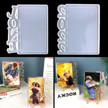 

2022/LOVE Photo Frame Epoxy Resin Mold Valentine's Day Photo Frame Desktop Decoration Silicone Resin Mold DIY Craft Tools